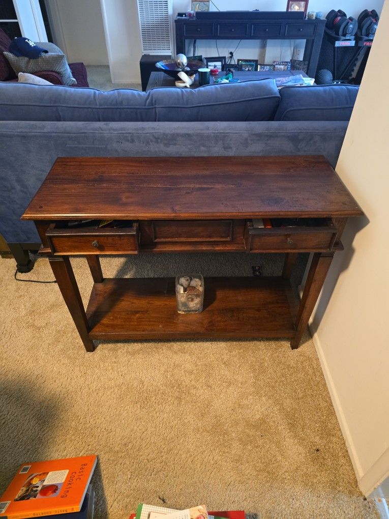 Wood Console Table