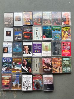 Lot of 33 Vintage Cassette Tapes