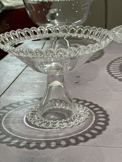 Anthropologie Delicate Glass 2 Candy Vases