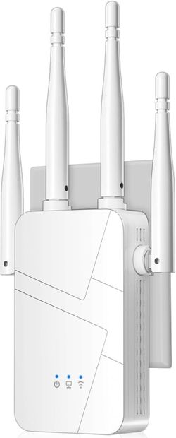 2026 Long Range WiFi Extender Signal Booster for Home,15555 Sq.Ft Coverage,White
