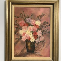 Vintage oil painting on canvas