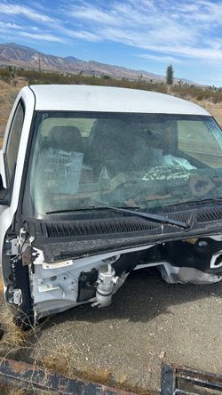 White Truck Cab Shell – Salvage/Parts