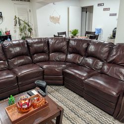 Sectional Leather Couch 