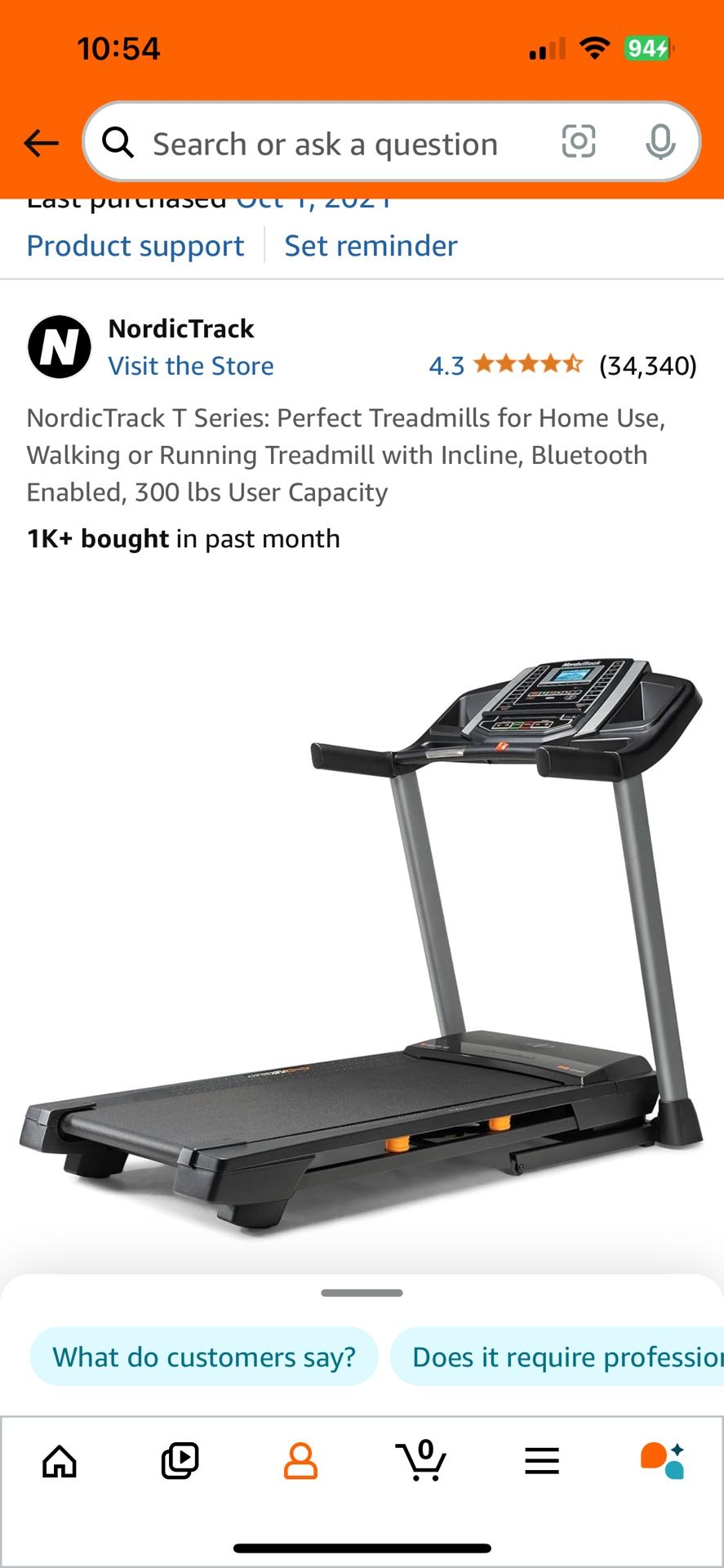 NordicTrack T Series 6.5