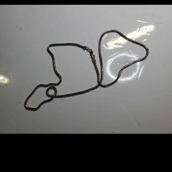 18k 750 Diamond Cut White Solid Gold Franco Round Chain Necklace, 26 grams