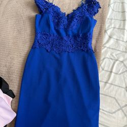 Royal blue Size S Dress , Vestido Azul Rey Talla Chica 