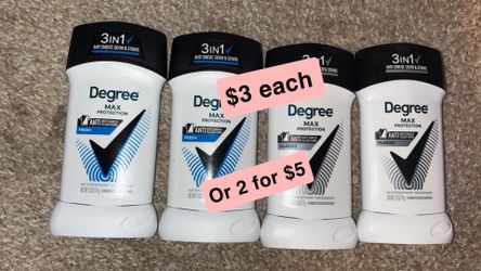 Degree deodorant