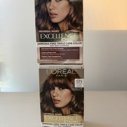 2 Boxes.  L'Oréal  Excellence.   Natural Light Brown 