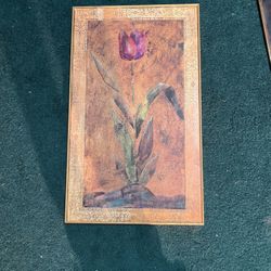 Tulip Print With Framed Edge