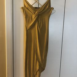 Orange gold Dress Size S