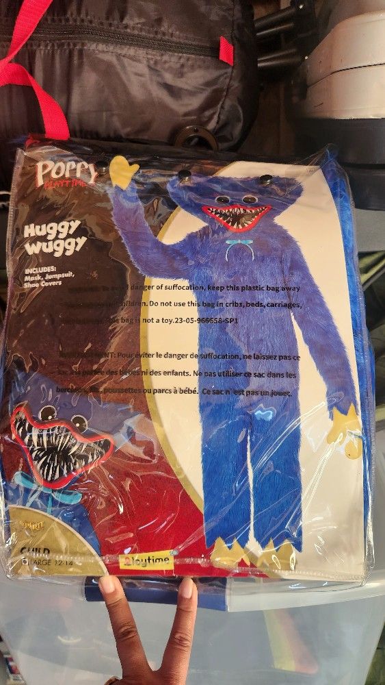 Huggy Wuggy Costume Large Youth