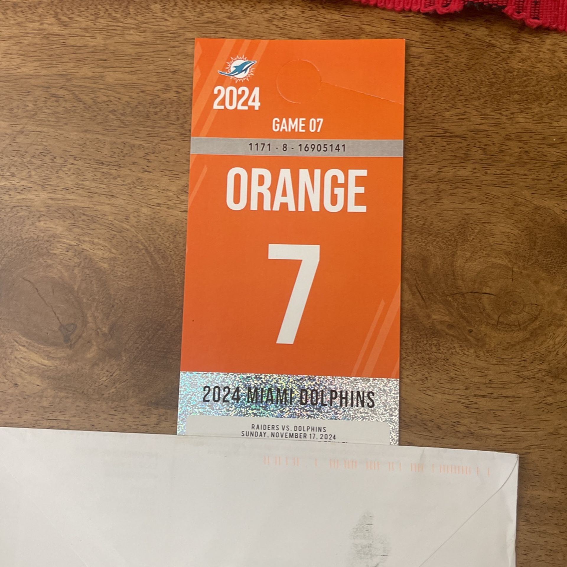 Parking Pass - Orange Dolphins
