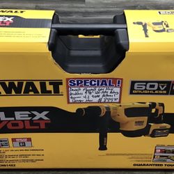 Dewalt FlexVolt 60V Max Brushless 1 - 3/4”  SDS-MAX Rotary Hammer W/ 2 9.0AH Batteries & Charger New 