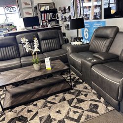 Stunning Reclining Sofa Set! $2099 💙📦✨