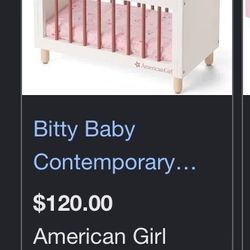 Bitty Baby Contemporary Crib - American Girl