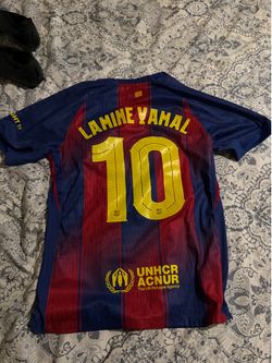 lamine yamal barcelona jersey player edition size M