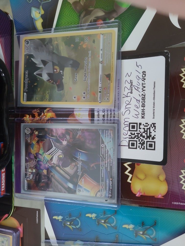 Poochyena And Varoom Pokemon Cards