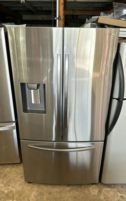Samsung 3-Door French Door Fridge, Stainless, Excellent Cond.