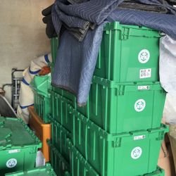 Heavy Duty Moving Totes + Moving Blankets