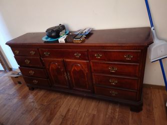 Large dresser and matching small bedside table
