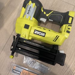 Ryobi P320 Airstrike 18 Volt One+ Lithium Ion Cordless Brad Nailer (Battery Not Included, Power Tool Only) 