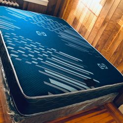 Set Queen Mattress 9”+ Box Spring rand New delivery Available