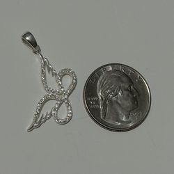 Infinity Butterfly Silver  Charm 