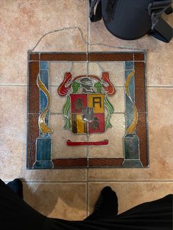 Stained Glass Heraldic Coat of Arms Panel