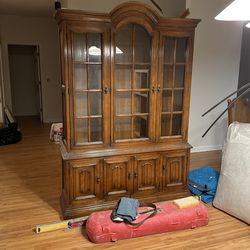 Wooden Dining Room China Cabinet