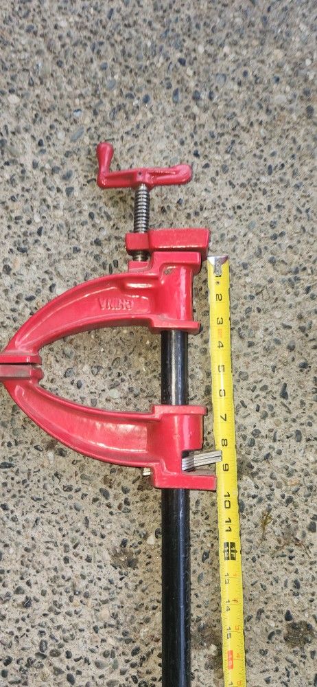 7" Deep Throat Pipe Clamp Extended Reach 50inch