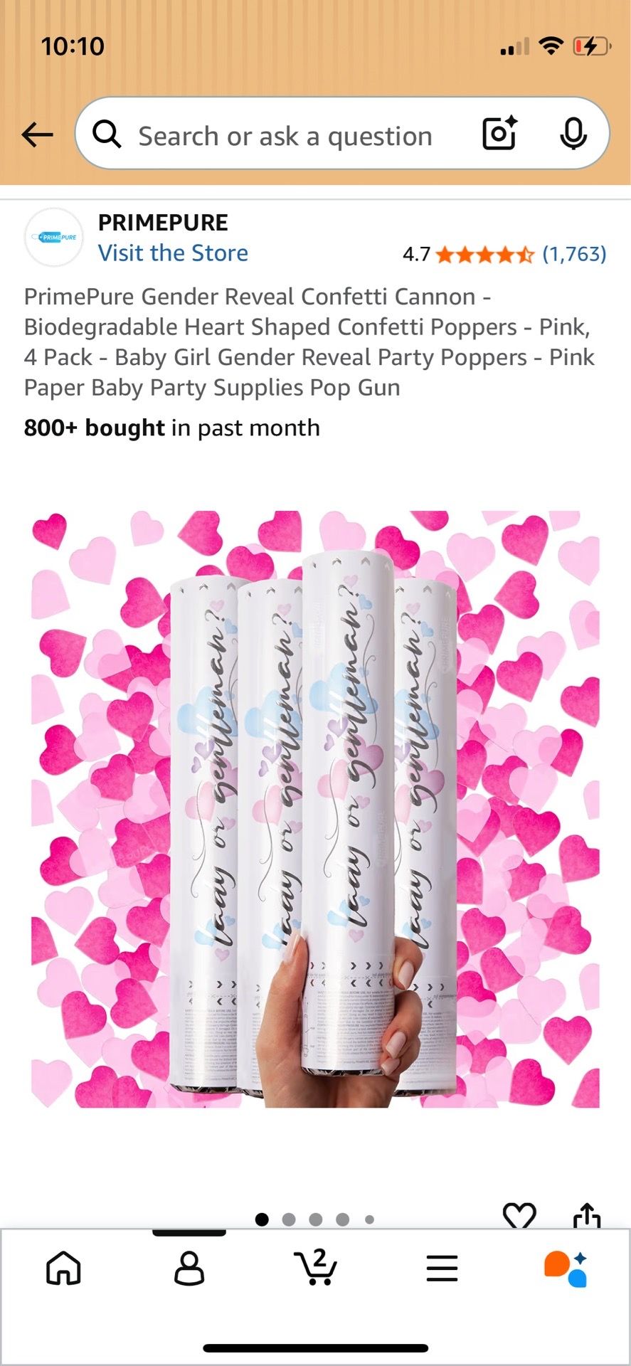 Gender Reveal Cannons Brand new never opened