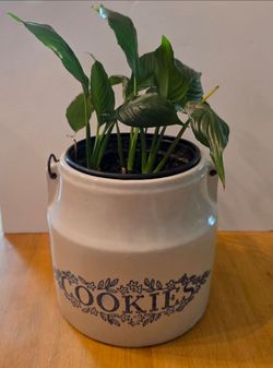 Home / Garden Decor - Vintage Monmouth Cookies Crock Pottery Jar without Lid