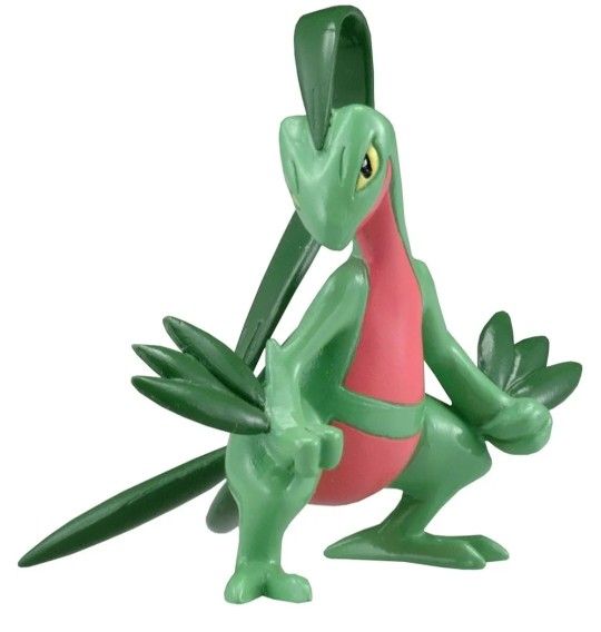 Takara Tomy Pokemon Monster Collection Mini Figure 1.5" Grovyle/Juptile (M-088). National Dex No.#0253. The image shows a Tomy Pokémon Monster Collect
