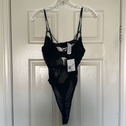 Forever 21 Black Lace Sheer Thong Lingerie Bodysuit Top Going Out Sexy  Large for Sale in Riverside, CA - OfferUp