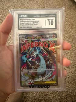 CGC 10 Mega Charizard X ex Japanese Holo 223/193