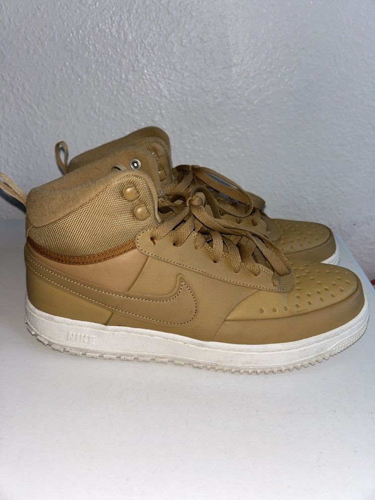 Men's 10.5 Nike Court Vision Mid Elemental Gold Shoes