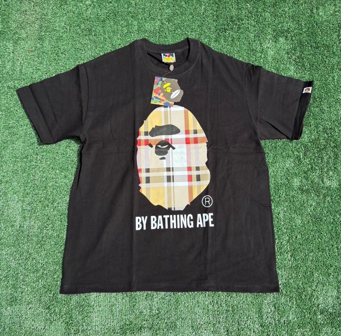Bape X Burberry Print Black Tee Brand