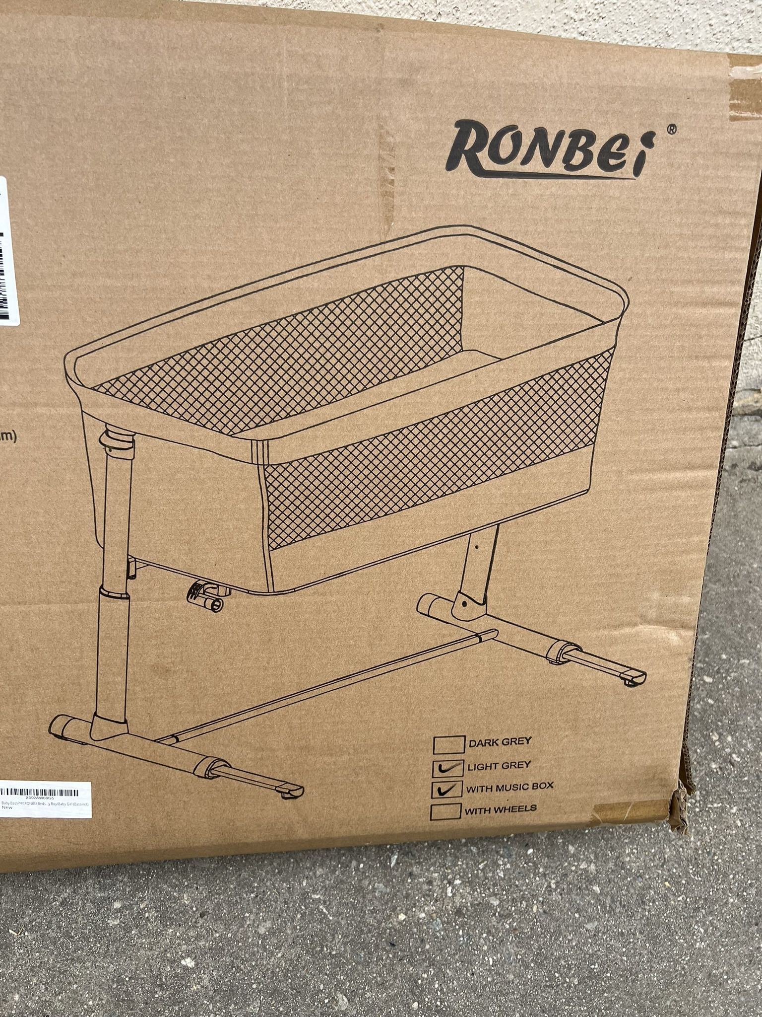 RONBEI BABY BASSINET BEDSIDE