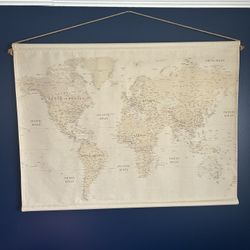 Vintage Map Tapestry Wall Decor