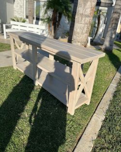 Farmhouse Double x Console Table