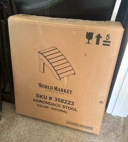 New foot stool Adirondack