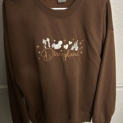 Brown Disneyland Crewneck Sweatshirt 