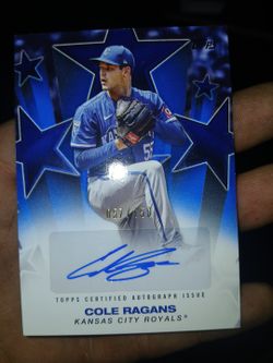 Topps Cole Ragans Kansas City Royals Certified Autograph Issue