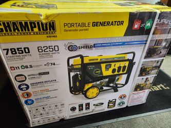 Champion 7,850 Watt dual fuel portable generator.