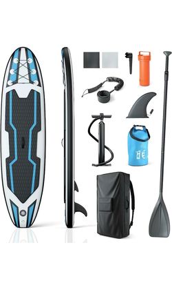 Inflatable Paddle Board SUP: Stand Up Paddle Boards for Adults Premium Blow Up Paddleboard with SUP Accessories Backpack Bottom Fin for Paddling Surf 