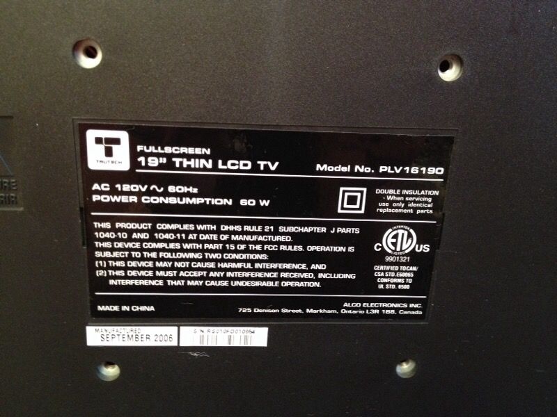 TruTech 19in Thin LCD TV for Sale in Redmond, WA OfferUp