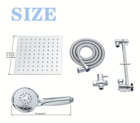 Shower Head, Chrome Plated Bath Showerhead