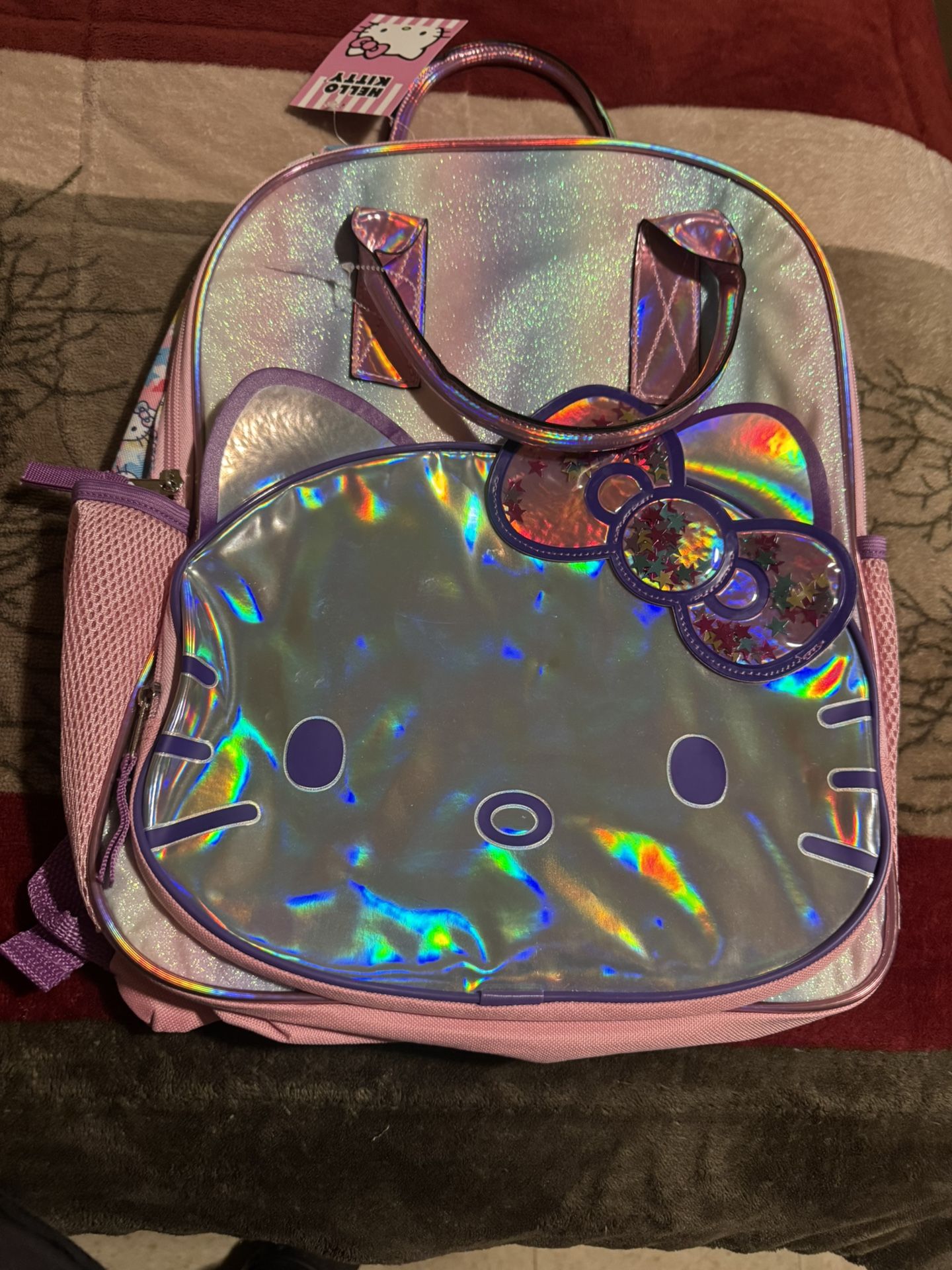 Hello Kitty Iridescent Backpack New