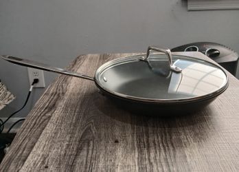 EMERIL All Clad 10” Saute Skillet Frying Pan w/ Lid. 