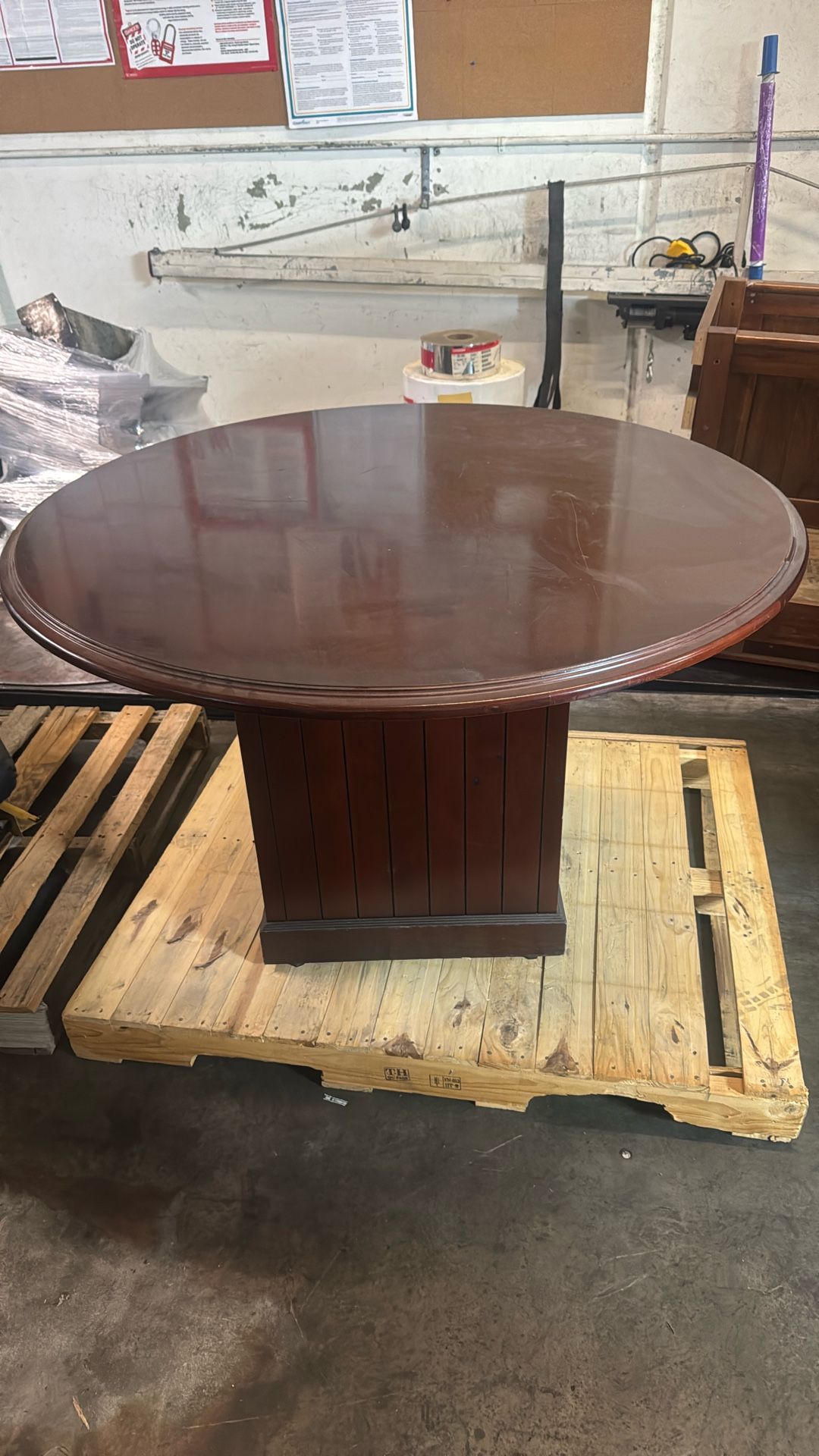 Round Wooden Table